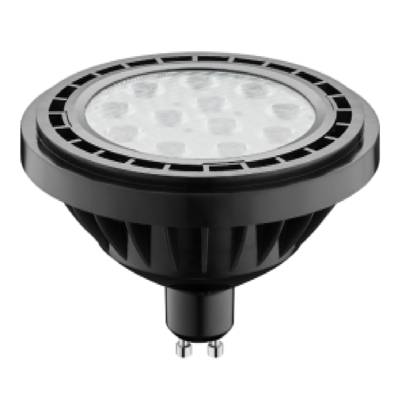 Foco LED de plástico y aluminio AR111