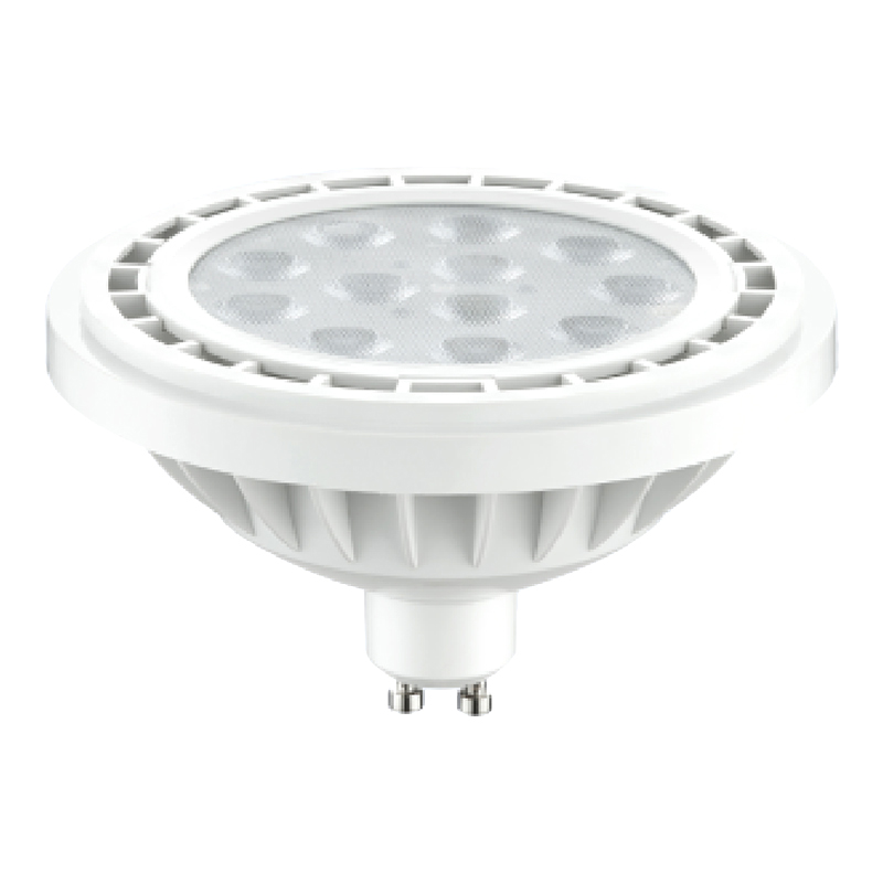Foco LED de plástico y aluminio AR111