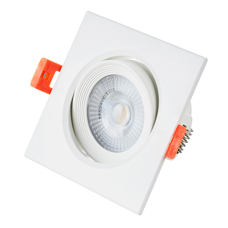 Lámpara de techo de plástico y aluminio